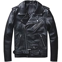 Amazon | CHEJI ライダース ジャケットメンズ 本革 羊革·牛革